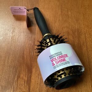 Beauty 360 Volume & Shine Vented Ceramic Barrel Boar Bristle Round Brush New